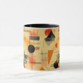 Abstrakte Fall Geometrische Tasse - Personalisiert (Zentrum)