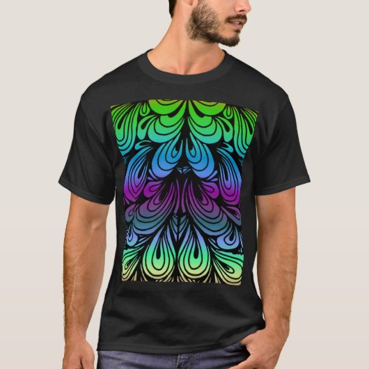 abstrakte Falten T-Shirt (Vorderseite)