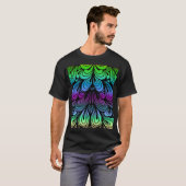 abstrakte Falten T-Shirt (Vorne ganz)