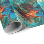Abstrakte Fantasie Geschenkpapier (Rolleneckpunkt)