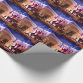 Abstrakte Fantasie-Peter- Panfeier Geschenkpapier (Ecke)