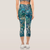 Abstrakte Fantasie unter Wasser Capri Leggings (Rückseite)