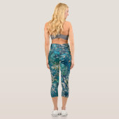 Abstrakte Fantasie unter Wasser Capri Leggings (Rückseite)