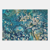 Abstrakte Fantasie unter Wasser Geschenkpapier Set (Vorderseite 3)