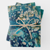 Abstrakte Fantasie unter Wasser Geschenkpapier Set (Beispiel)