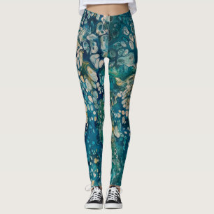 Abstrakte Fantasie unter Wasser Leggings