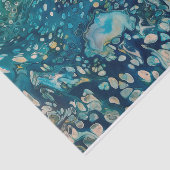 Abstrakte Fantasie unter Wasser Seidenpapier (Ausschnitt)