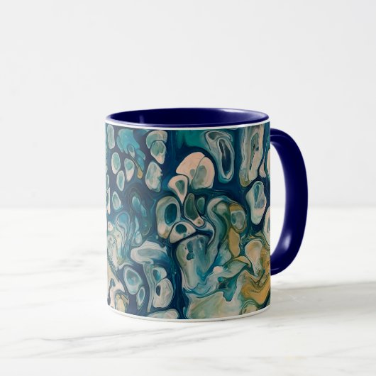 Abstrakte Fantasie unter Wasser Tasse (VorderseiteRechts)