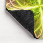 Abstrakte Fantasie Vier Blätter Grüngelbe Klee Mousepad (Ecke)