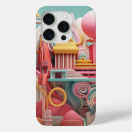 Abstrakte Fantasieformen in Pastellfarben Case-Mate iPhone Hülle