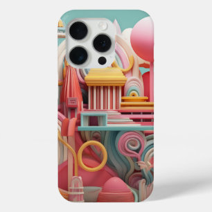 Abstrakte Fantasieformen in Pastellfarben Case-Mate iPhone Hülle