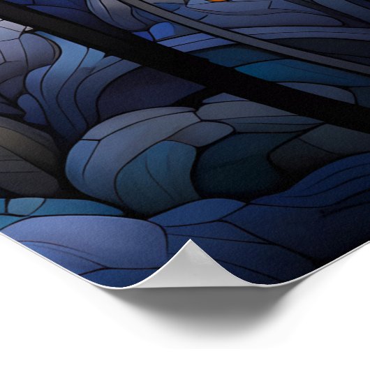 Abstrakte Fantasielandschaft | Poster (Ecke)