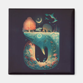 Abstrakte Fantasien Welt der unmöglichen Objekte Magnet