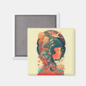 Abstrakte Fantasien Welt der unmöglichen Objekte Magnet (Vorderseite/Rückseite)