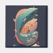 Abstrakte Fantasien Welt der unmöglichen Objekte Magnet (Vorne)