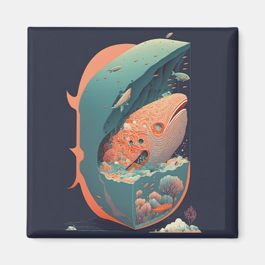 Abstrakte Fantasien Welt der unmöglichen Objekte Magnet (Vorne)