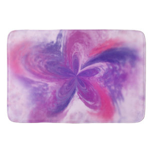Abstrakte Fantasy-Blume Aquarell Badematte