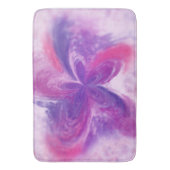 Abstrakte Fantasy-Blume Aquarell Badematte (Vorderseite Vertikal)