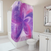 Abstrakte Fantasy-Blume Aquarell Duschvorhang (Beispiel)