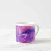 Abstrakte Fantasy-Blume Aquarell Espressotasse (Vorderseite Rechts)