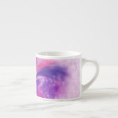 Abstrakte Fantasy-Blume Aquarell Espressotasse (Rechts)