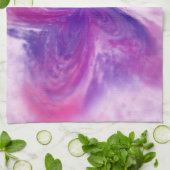 Abstrakte Fantasy-Blume Aquarell Geschirrtuch (Gefaltet)