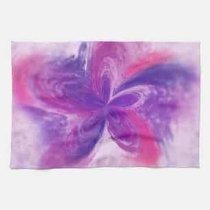 Abstrakte Fantasy-Blume Aquarell Geschirrtuch