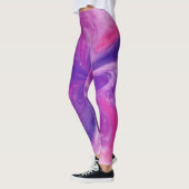 Abstrakte Fantasy-Blume Aquarell Leggings (Links)