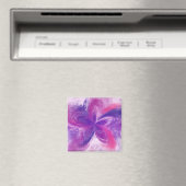 Abstrakte Fantasy-Blume Aquarell Magnet (In Situ (Geschirrspüler))