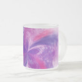 Abstrakte Fantasy-Blume Aquarell Mattglastasse (VorderseiteRechts)