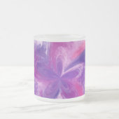 Abstrakte Fantasy-Blume Aquarell Mattglastasse (Mittel)