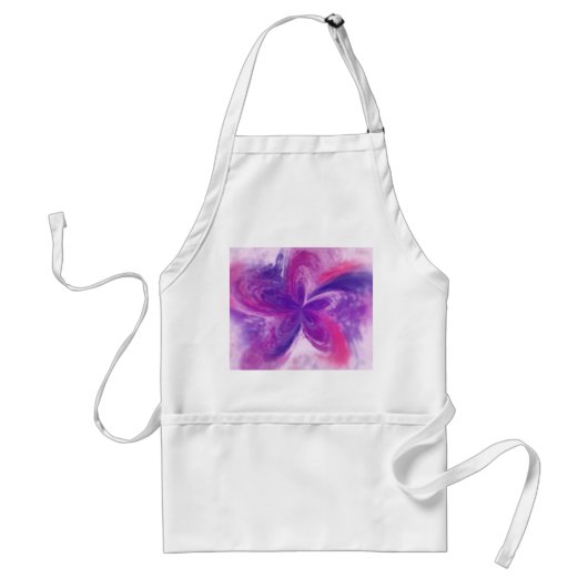 Abstrakte Fantasy-Blume Aquarell Schürze (Vorne)