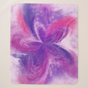 Abstrakte Fantasy-Blume Aquarell Sherpadecke