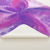 Abstrakte Fantasy-Blume Aquarell Sherpadecke (3/4)