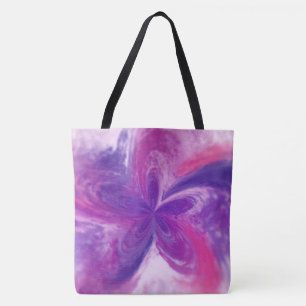 Abstrakte Fantasy-Blume Aquarell Tasche