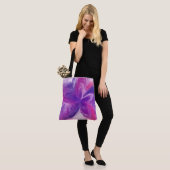Abstrakte Fantasy-Blume Aquarell Tasche (Am Model)
