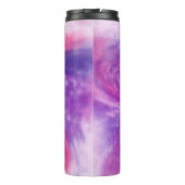 Abstrakte Fantasy-Blume Aquarell Thermosbecher (Rückseite)