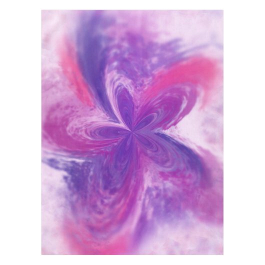 Abstrakte Fantasy-Blume Aquarell Tischdecke (Vorderseite)