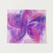 Abstrakte Fantasy-Blume Aquarell Wandteppich (Vorderseite (Horizontal))