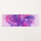 Abstrakte Fantasy-Blume Aquarell Yogamatte (Rückseite (Horizontal))