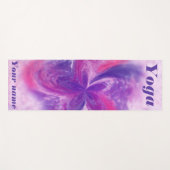 Abstrakte Fantasy-Blume Aquarell Yogamatte (Vorderseite (Horizontal))