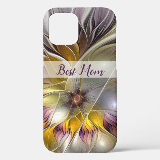 Abstrakte Fantasy Blume Fraktal Beste Mama Case-Mate iPhone Hülle (Rückseite)