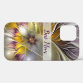 Abstrakte Fantasy Blume Fraktal Beste Mama Case-Mate iPhone Hülle (Rückseite (Horizontal))