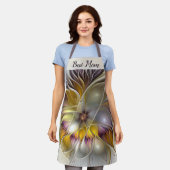 Abstrakte Fantasy Blume Fraktal Beste Mama Schürze (Getragen)