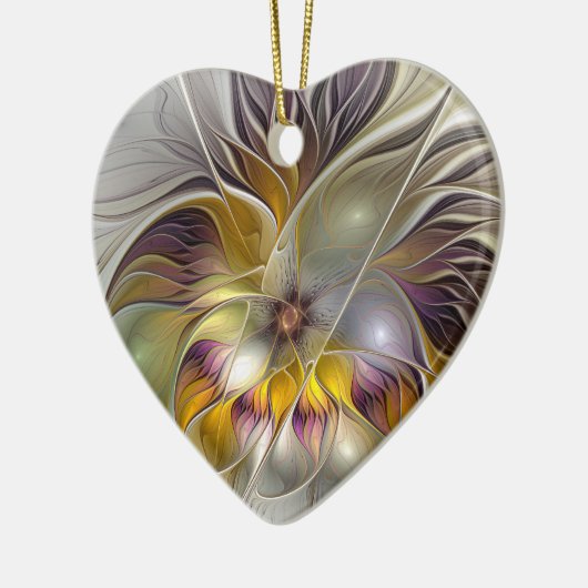 Abstrakte Fantasy Blume Fraktal Kunst, Dichtung un Keramik Ornament (Links)