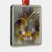 Abstrakte Fantasy Blume Fraktal Kunst, Dichtung un Ornament Aus Metall (Rechts)