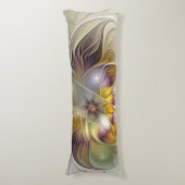 Abstrakte Fantasy Blume Fraktal Kunst, Dichtung un Seitenschläferkissen (Vorderseite Vertikal)
