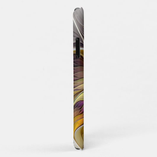 Abstrakte Fantasy-Blume Modernes Fraktal Case-Mate iPhone Hülle (Hinten/Rechts)