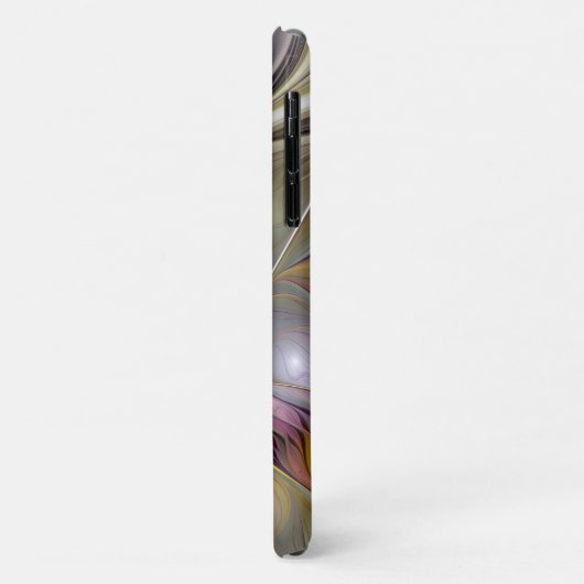 Abstrakte Fantasy-Blume Modernes Fraktal Case-Mate iPhone Hülle (Hinten/Links)