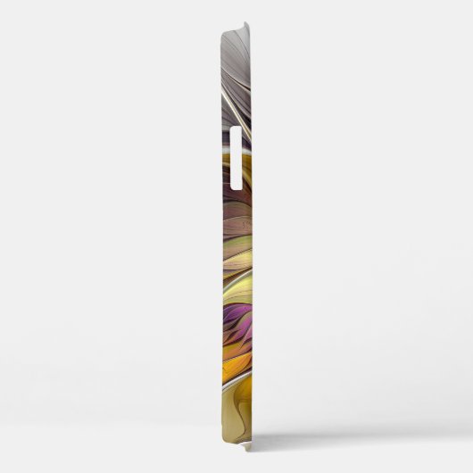 Abstrakte Fantasy-Blume Modernes Fraktal Case-Mate iPhone Hülle (Rückseite / Rechts)